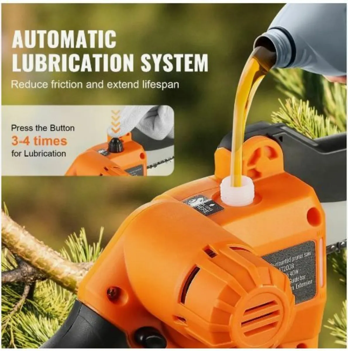 2-in-1 Cordless Pole Saw & Mini Chainsaw - Image 4