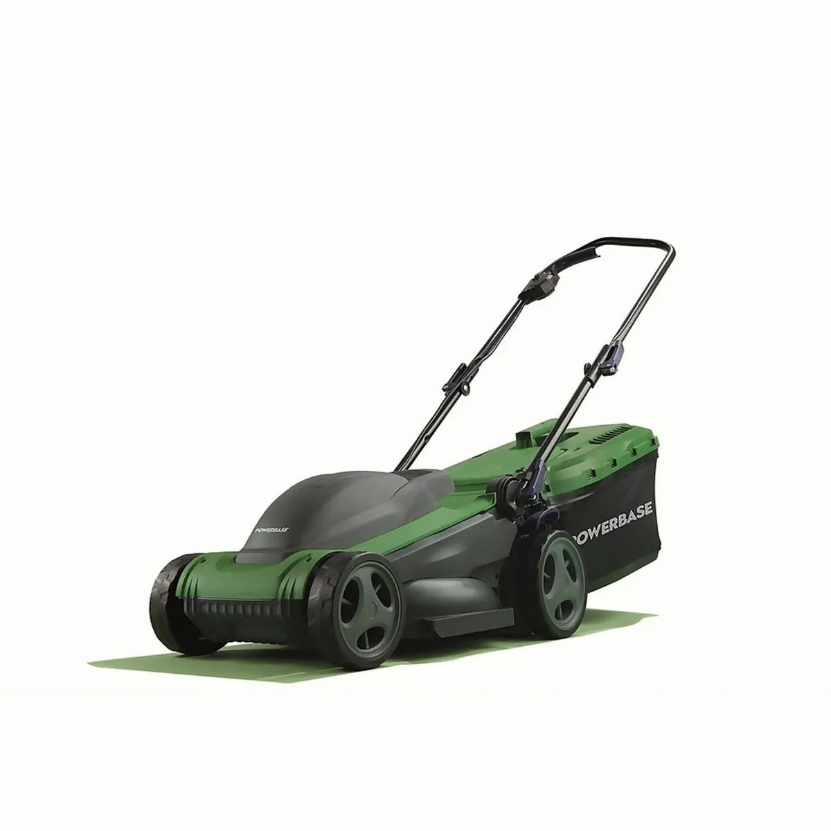 Powerbase Electric Mower and Rear Roller - Green / - Image 1
