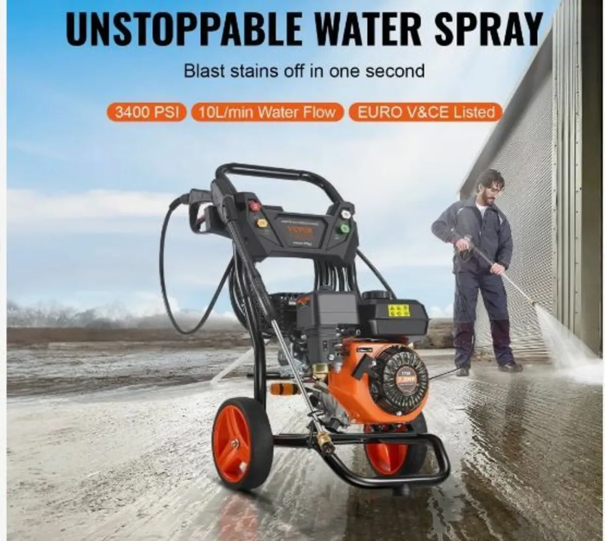 Gas Pressure Washer 3400 PSI 2.6 GPM - Image 2