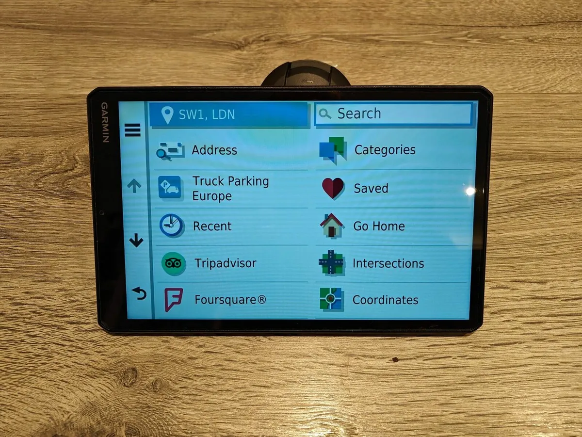 Garmin LGV 1000 HGV sat nav - Eircodes - Europe - Image 3