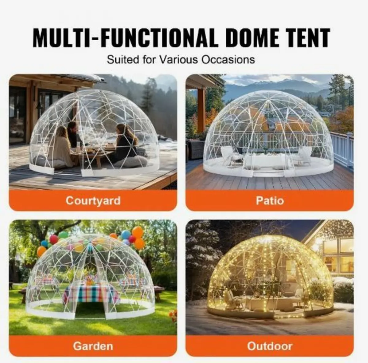 Dome Bubble Tent Outdoor - Image 4
