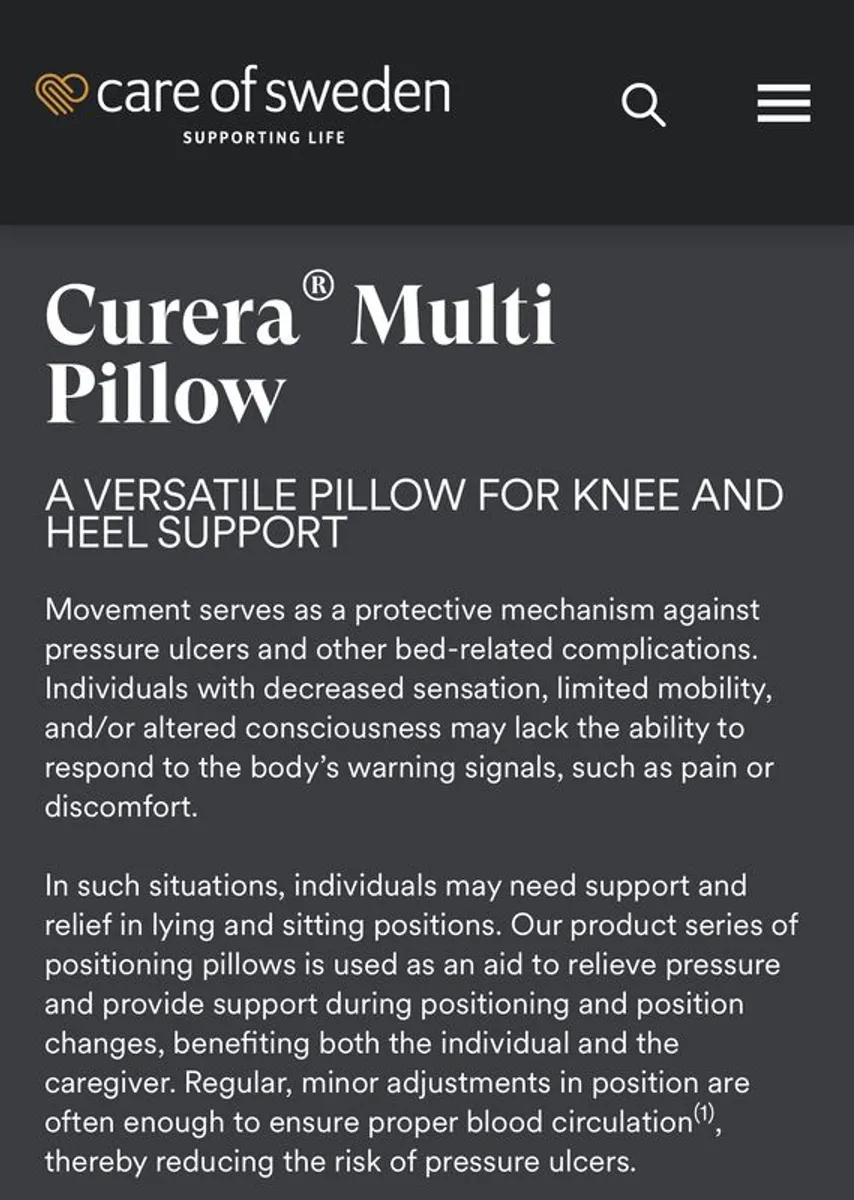 Curera Multi Versatile Pillow for Knee & Heel Support - Image 2