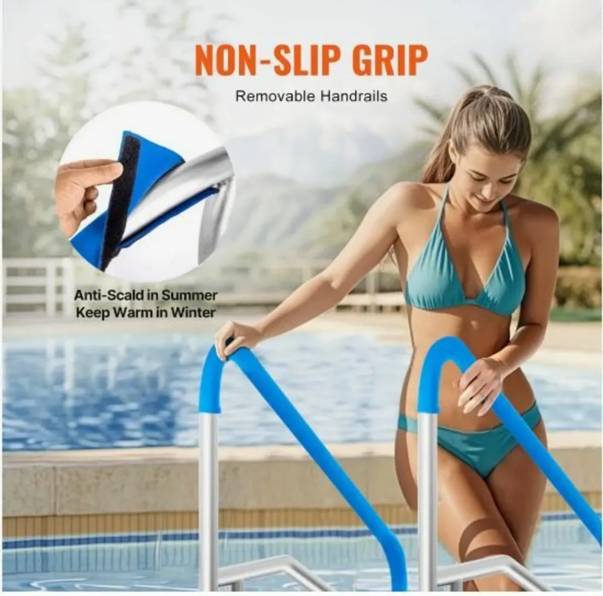 Pool Handrail 55 x 32 inch Stainless - Image 1