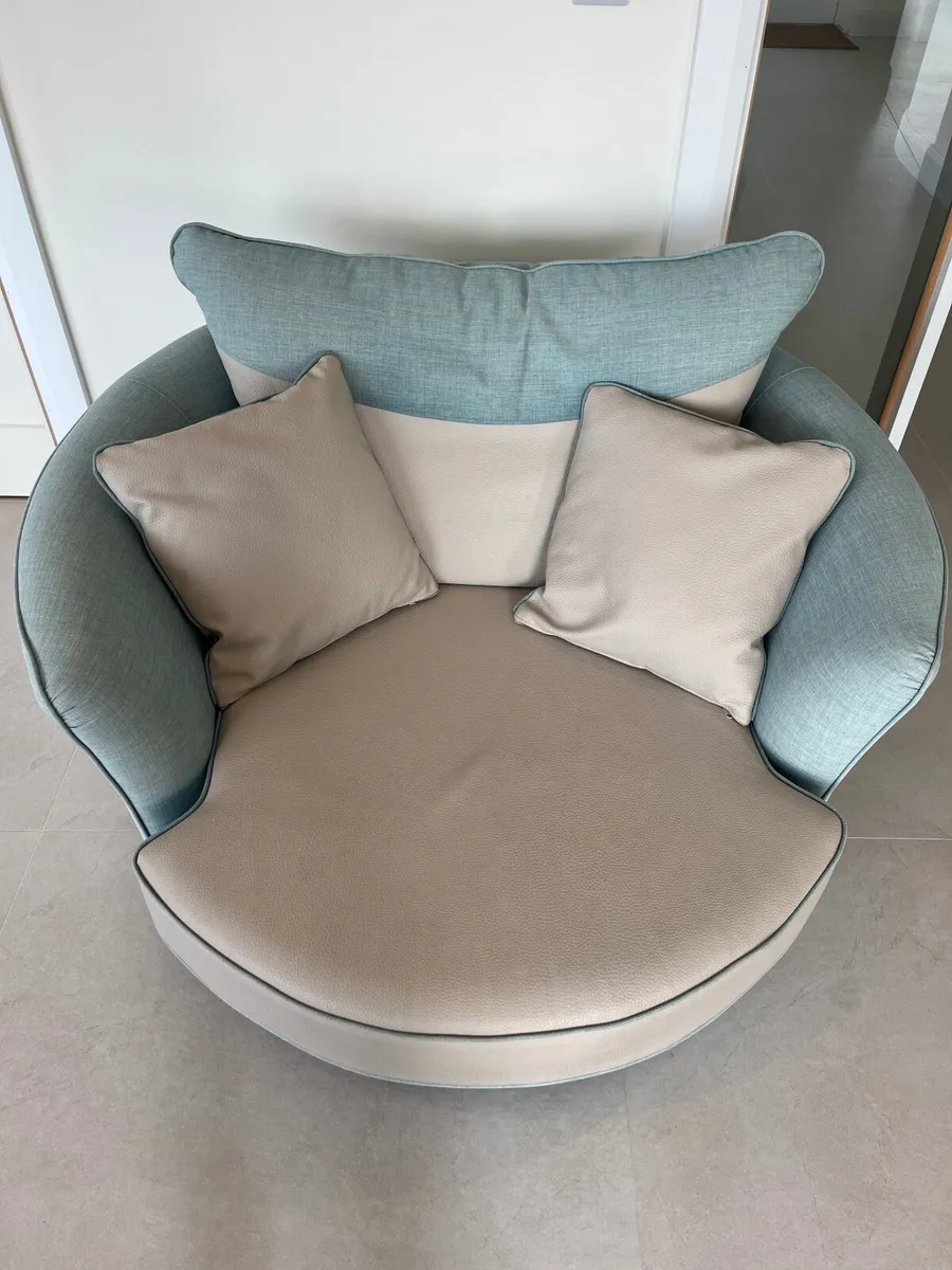 Pair of Swivel Arm Chairs - Image 3