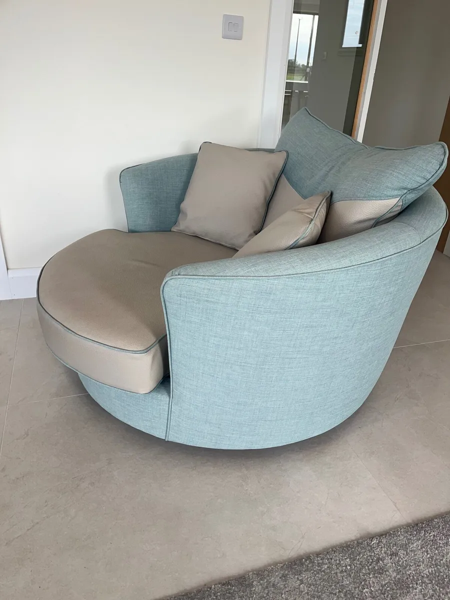 Pair of Swivel Arm Chairs - Image 4