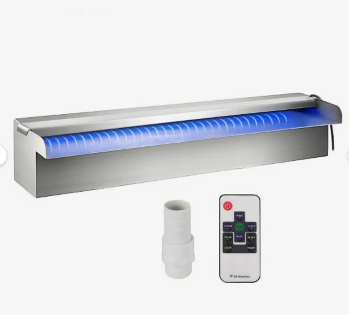 Colorful LED swimming pool waterfall spillway - Image 1