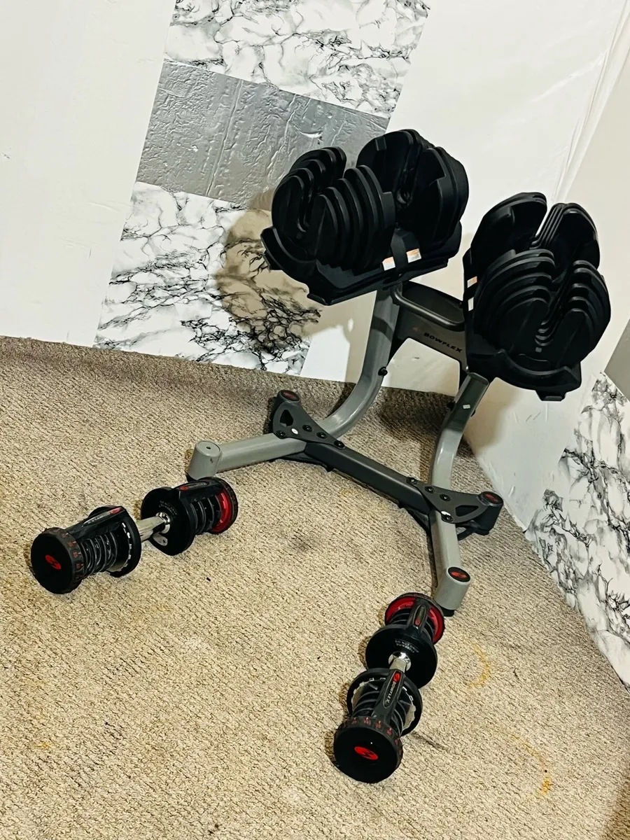 BOWFLEX 40 KG ADJUSTABLE DUMBBELLS WITH STAND - Image 4