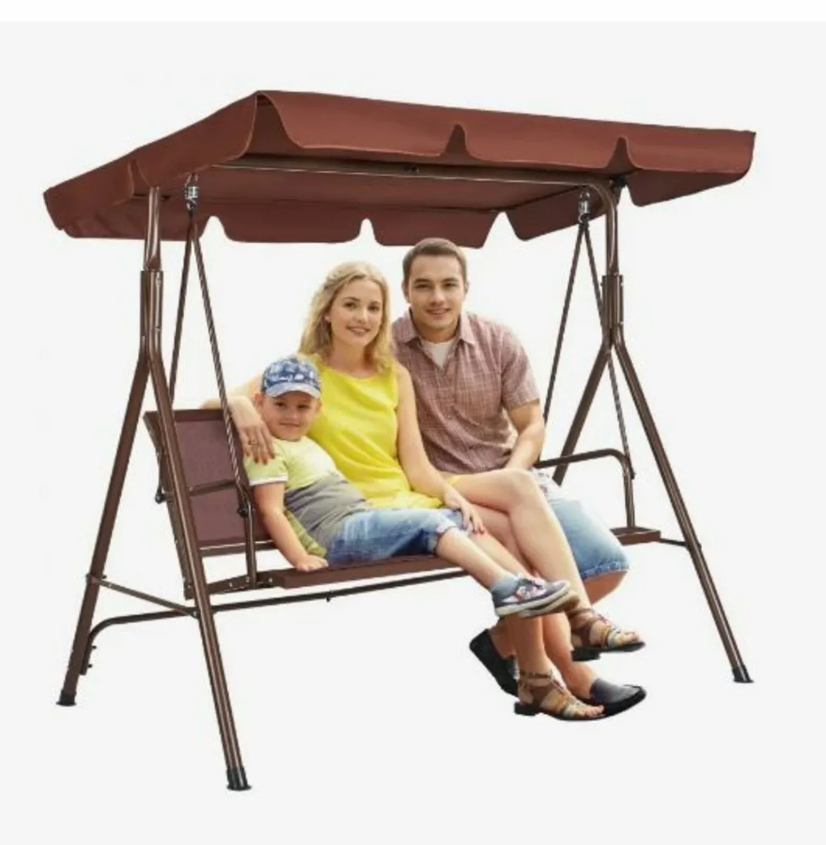 3-Seat Patio Swing Chair - Image 1