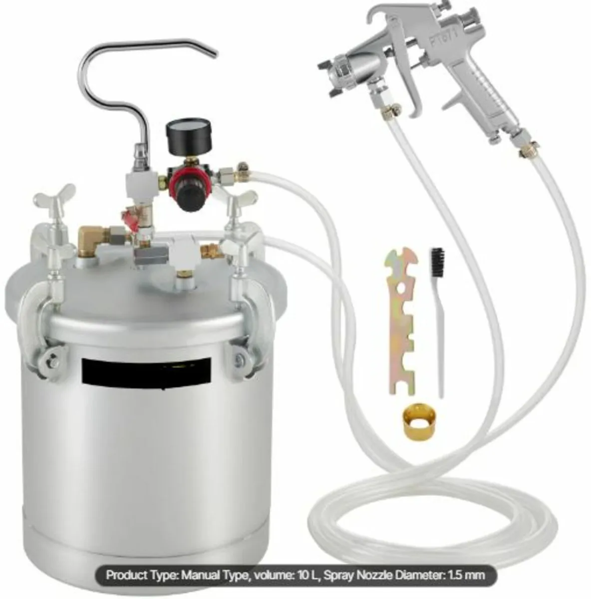 Commercial Paint Pressure Tank 2.5Gallons Pressure - Image 1