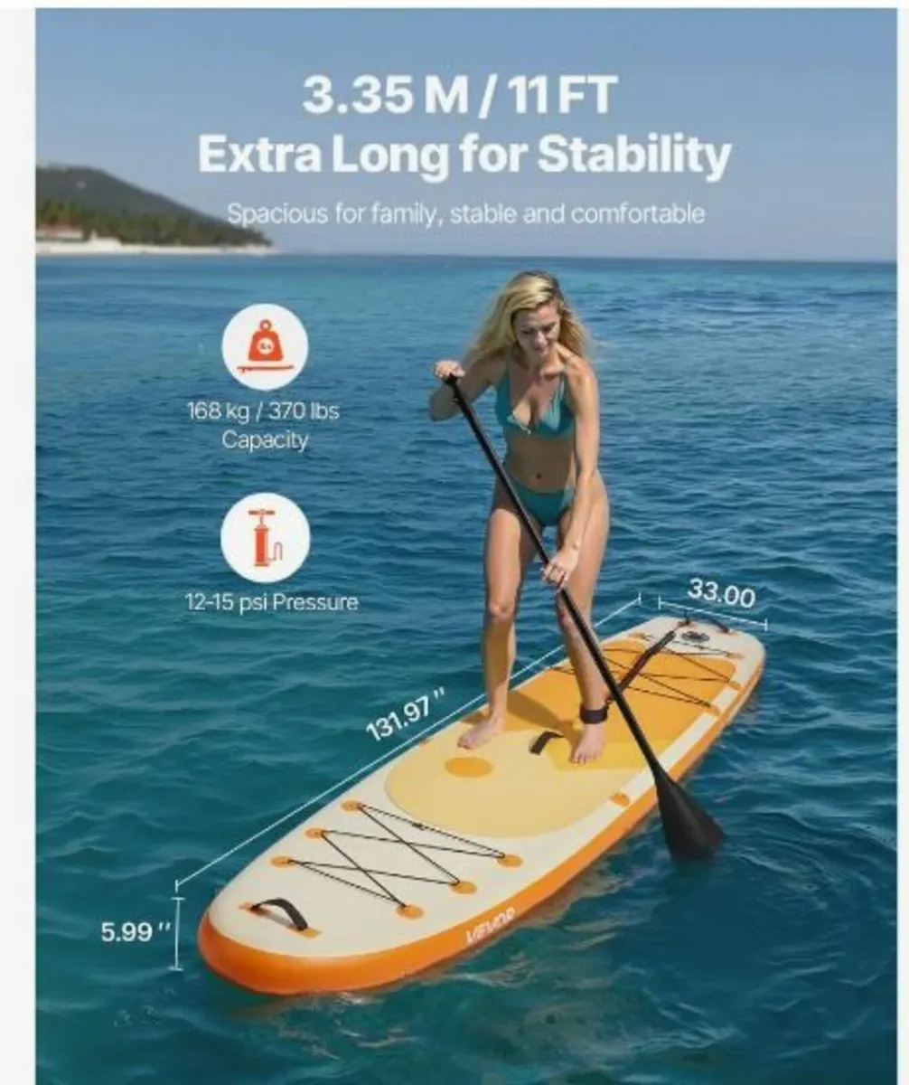 Inflatable Stand Up Paddle Board 3.35m - Image 2