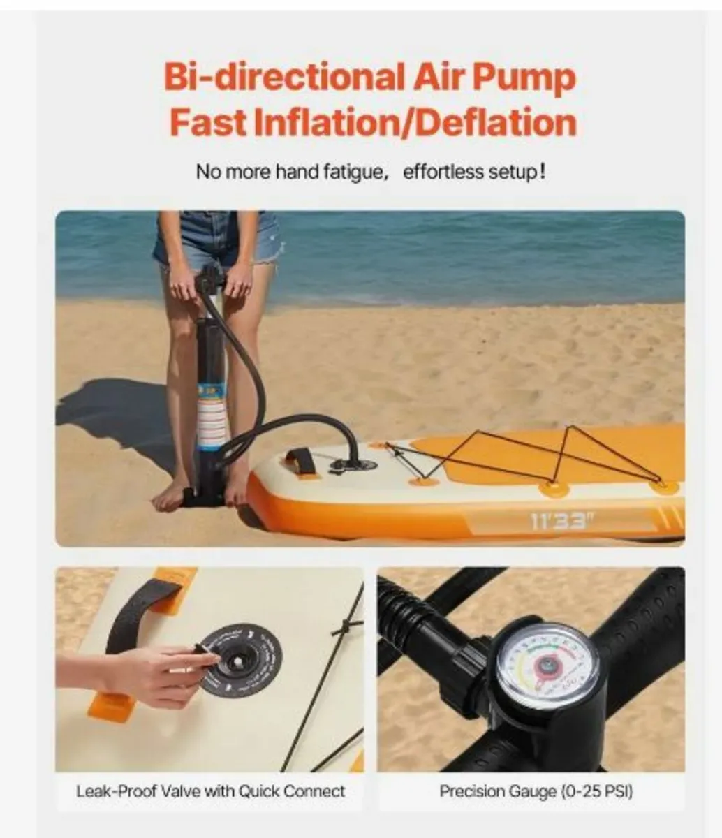 Inflatable Stand Up Paddle Board 3.35m - Image 3