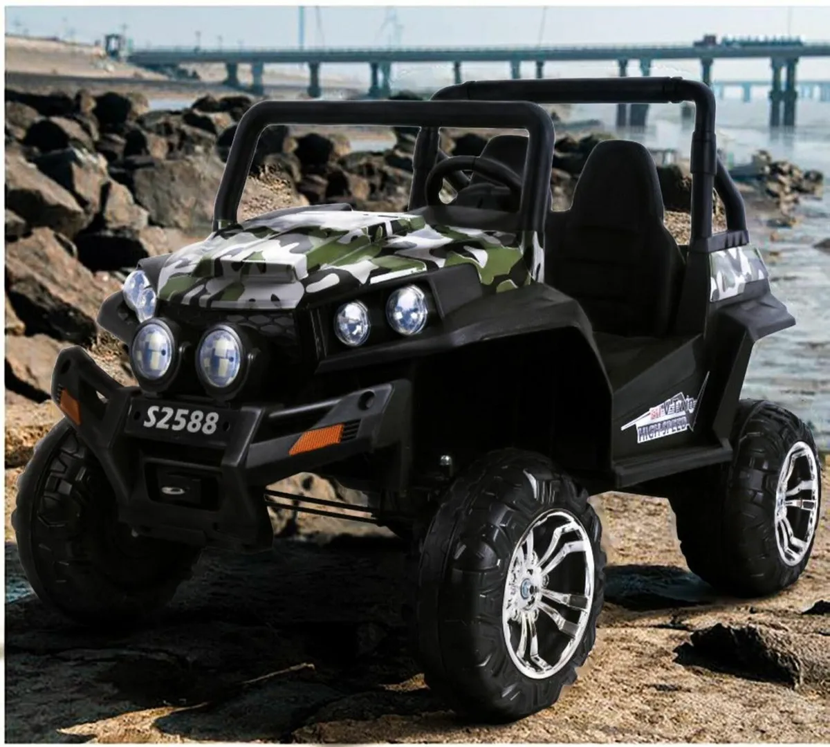 Ranch Wagon 24V Electric Ride On Buggy Army