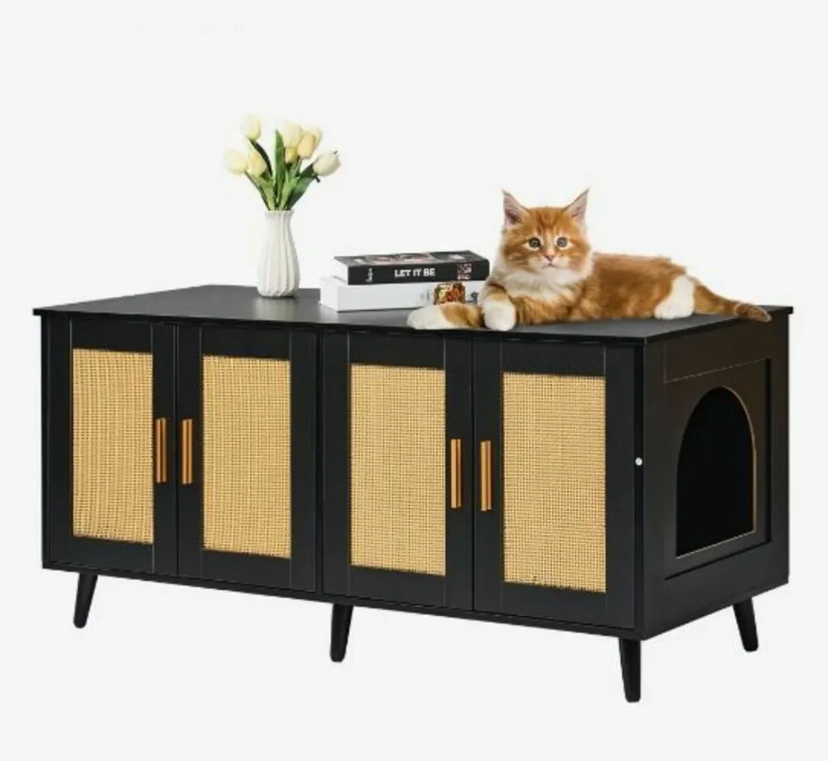 Cat Litter Box Enclosure Wooden - Image 2