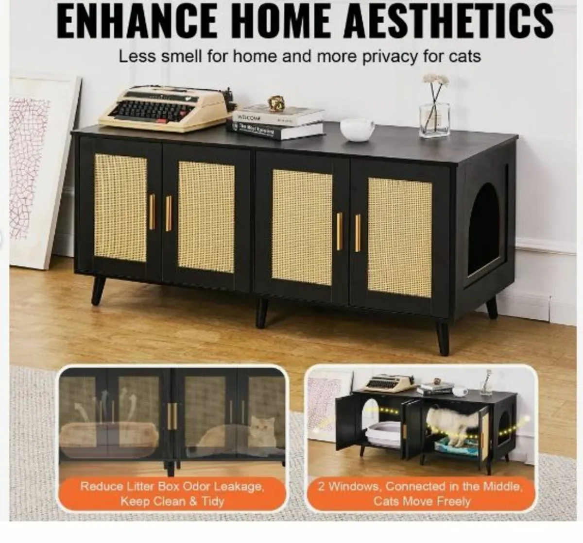 Cat Litter Box Enclosure Wooden - Image 3