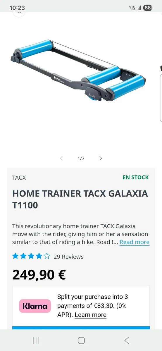 Tacx Galaxia Advanced Roller Trainer