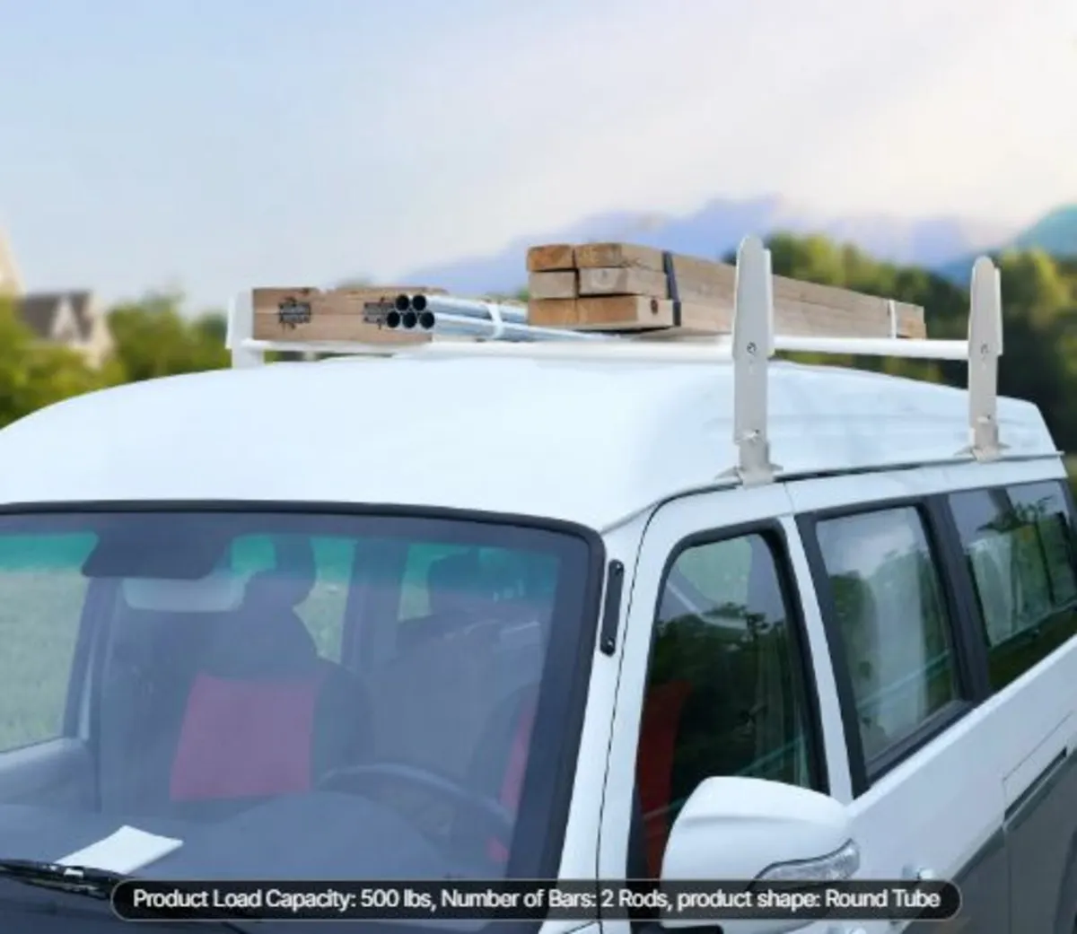 Van Roof Ladder Rack,2Bar Alloy Steel Ladder Racks - Image 3