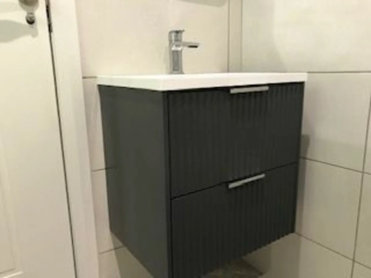 wall hung vanity unit with basin - Image 1