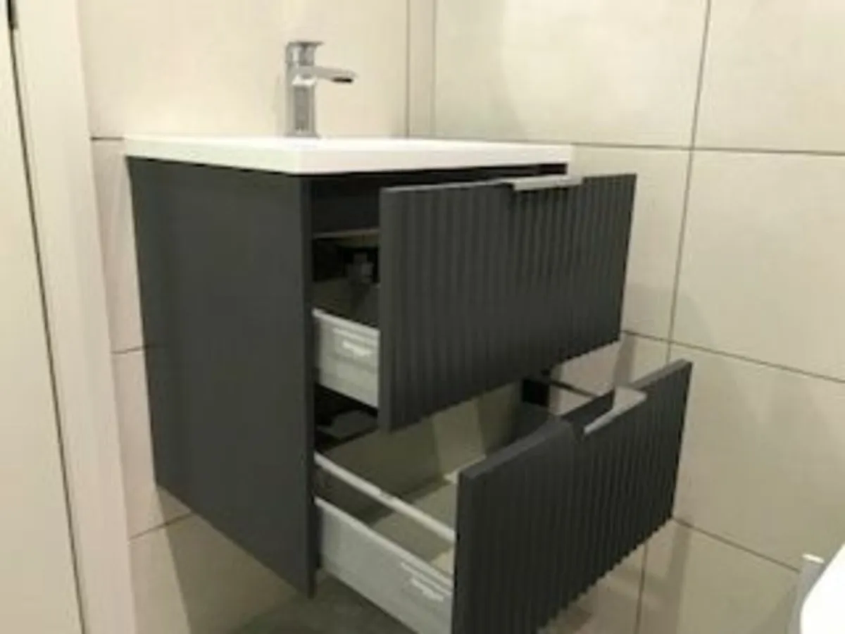 wall hung vanity unit with basin - Image 2