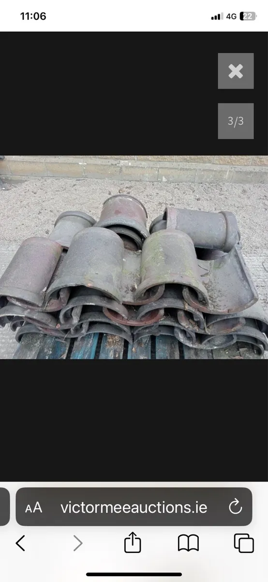 Reclaimed Half round ridge tiles - Image 1