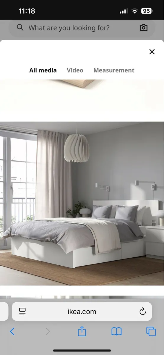 IKEA malm double bed - Image 1
