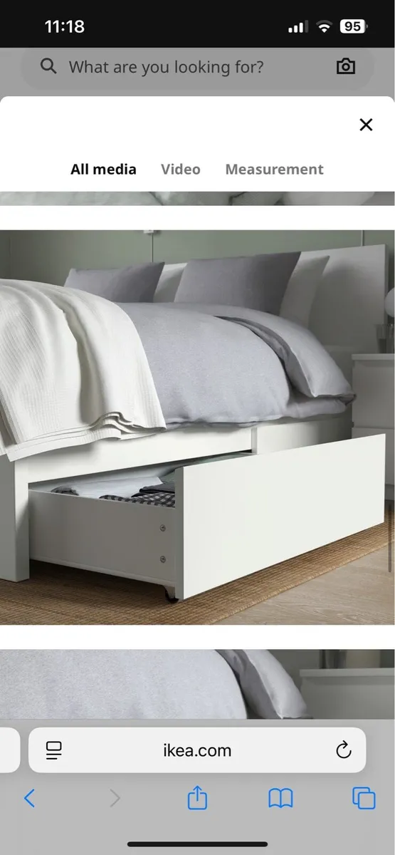 IKEA malm double bed - Image 2