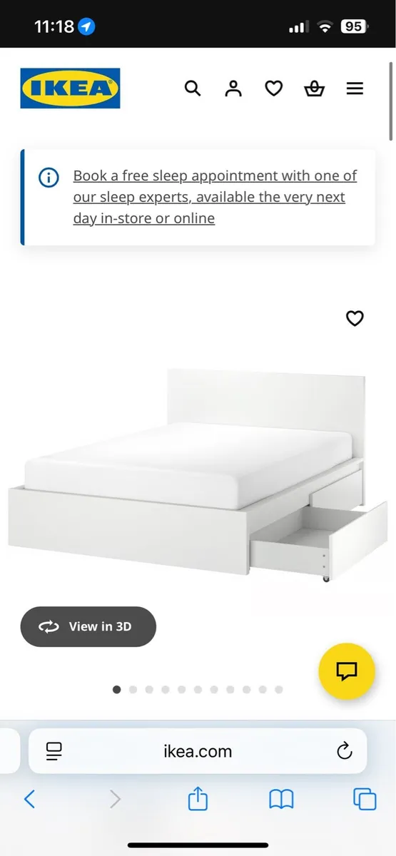 IKEA malm double bed - Image 4