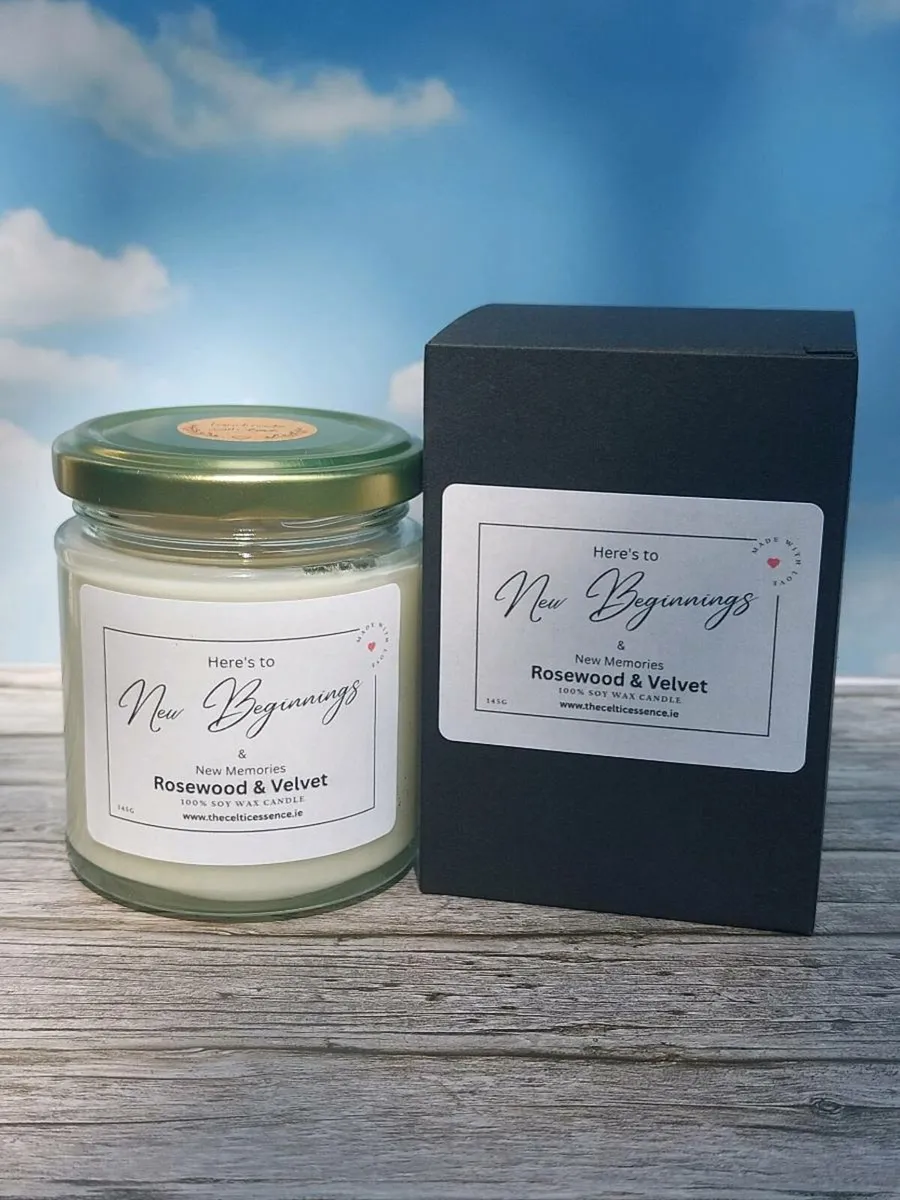 The Celtic Essence New Beginnings Scented Candle - Image 1