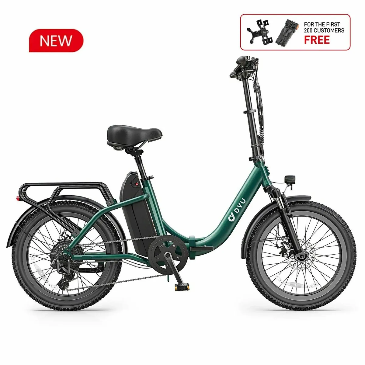 DYU C9 Folding Electric Bike - Image 4
