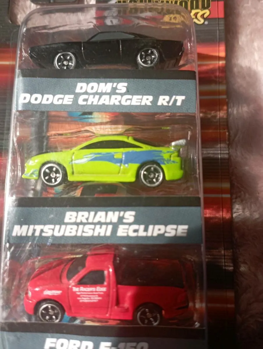 FAST AND FURIOUS 3-PACK HOLLYWOOD RIDES DIECASTS - Image 3