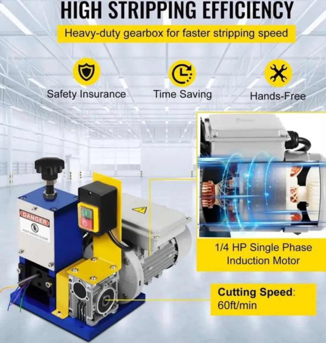 Electric Wire Stripping Machine Cable Stripper - Image 4