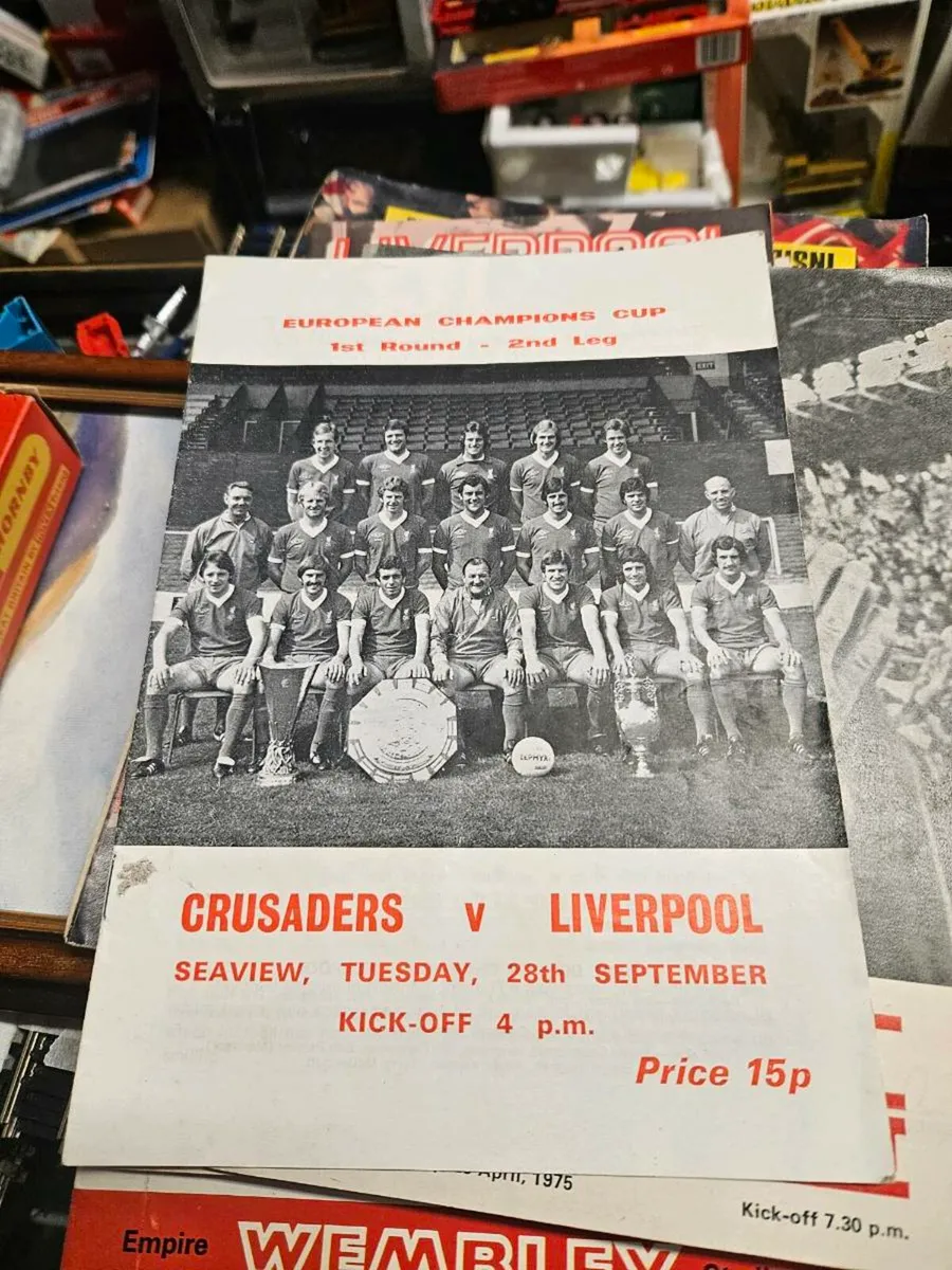 Crusaders Northern Ireland vintage Liverpool Progr