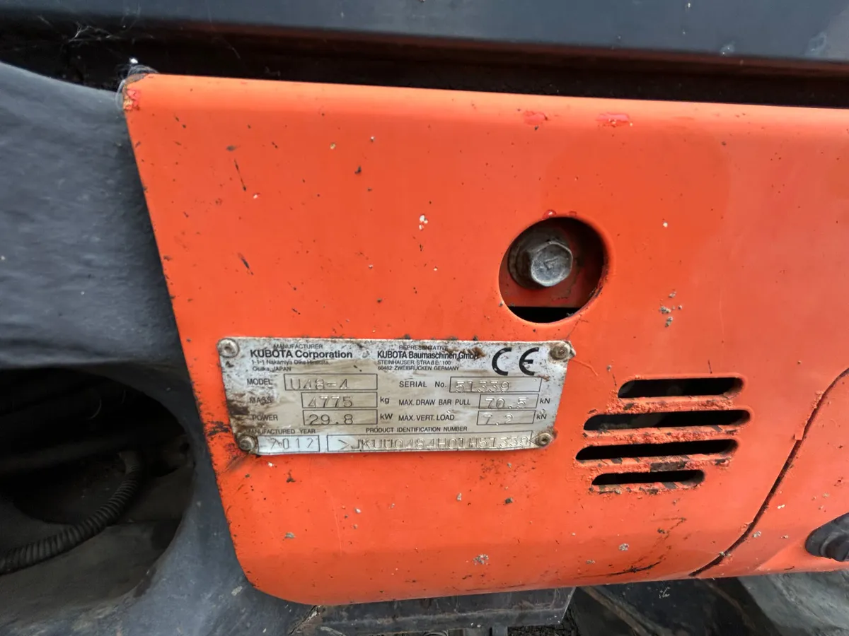 2012 Kubota U48-4 Digger - Image 4