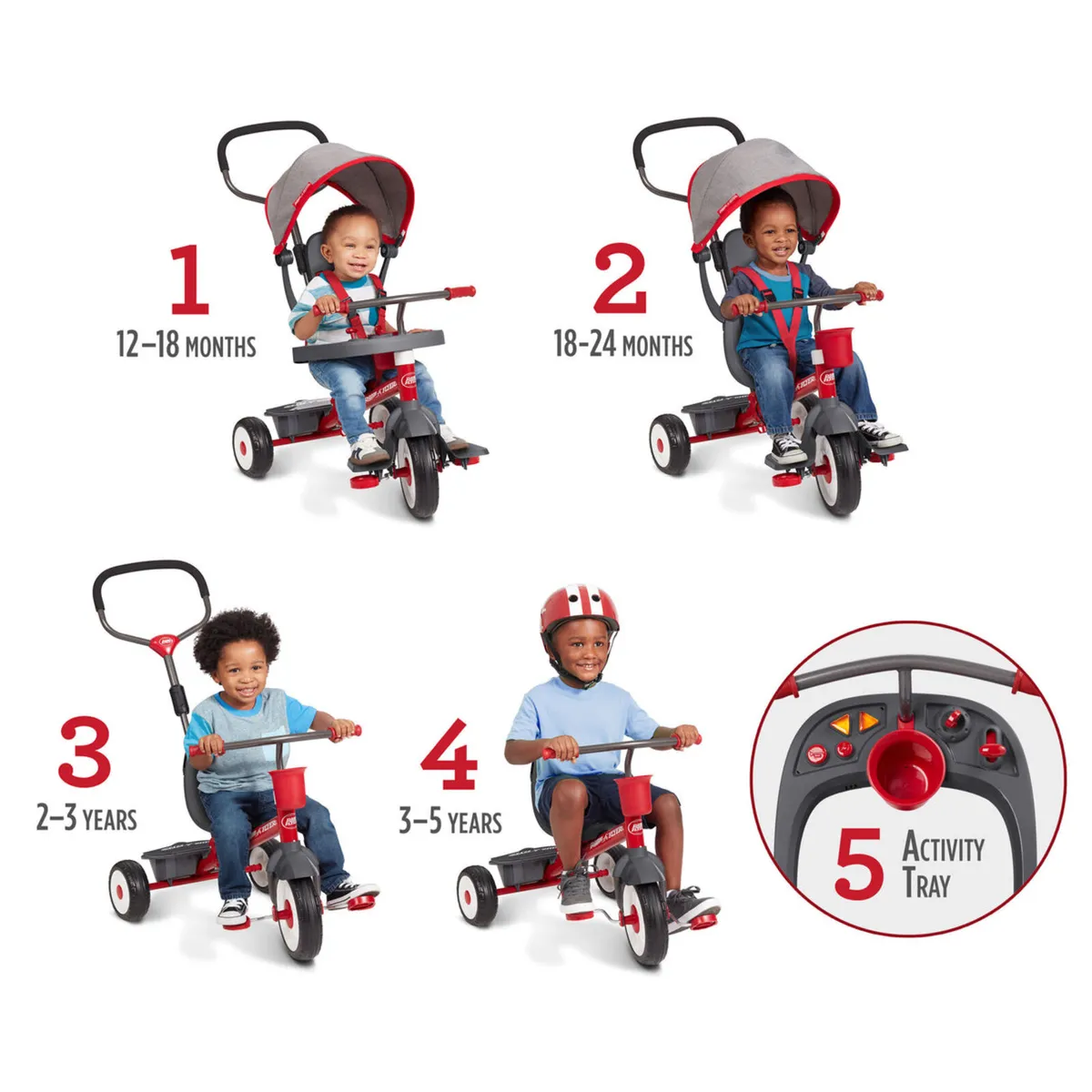 Trike - Radio flyer 4-in-1 convertible kids trike - Image 3