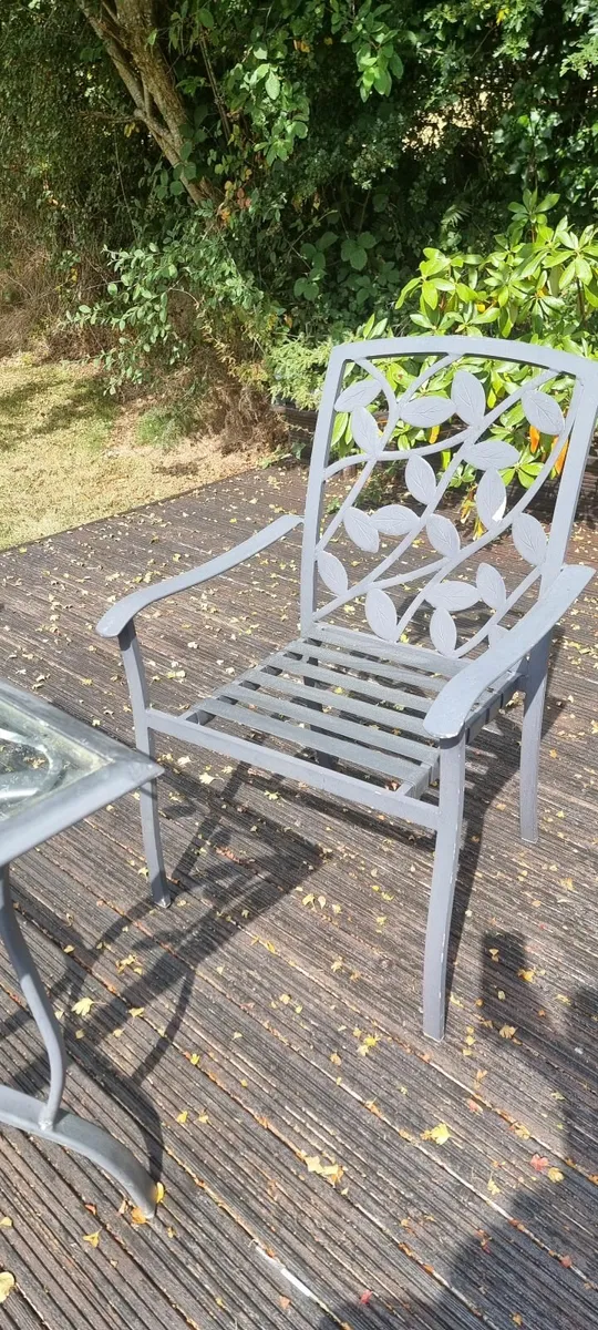 Garden furniture Table and Chairs Aluminium - Image 3