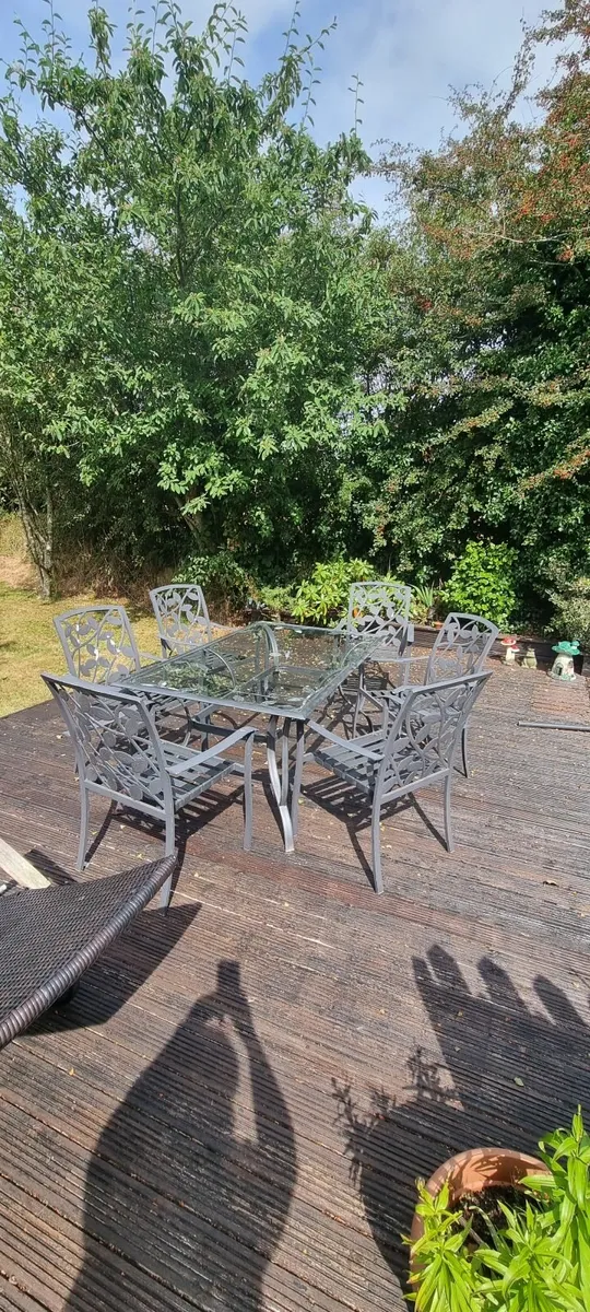 Garden furniture Table and Chairs Aluminium - Image 4