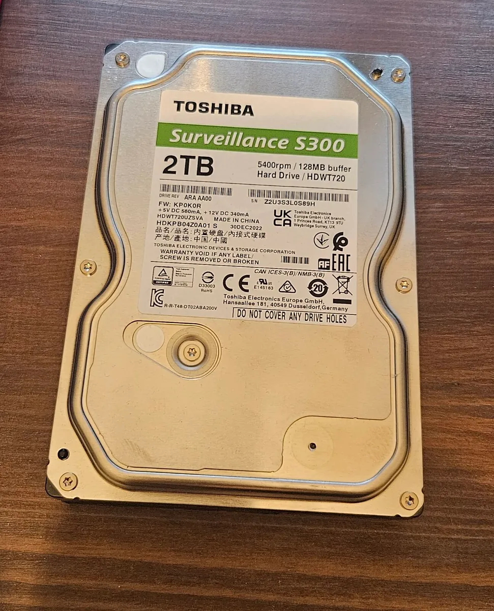 2TB hard drive