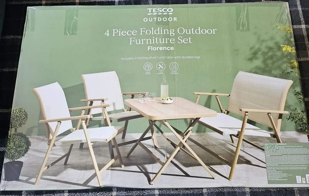 Seeking Tesco Florence Folding Patio Set