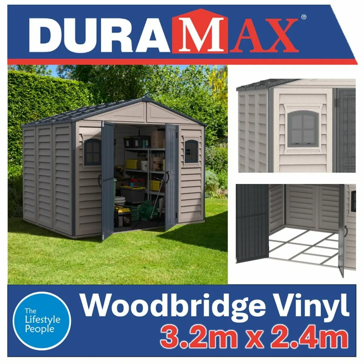 Duramax WoodBridge PLUS II 10.5×8 Sheds. - Image 1