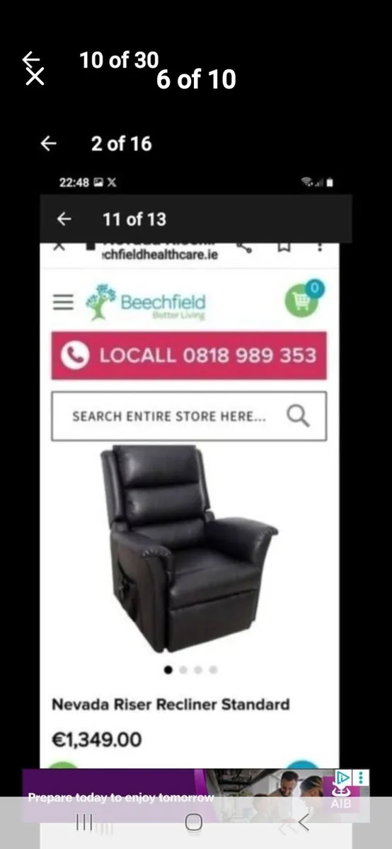 Electric riser recliner armchair - Image 4