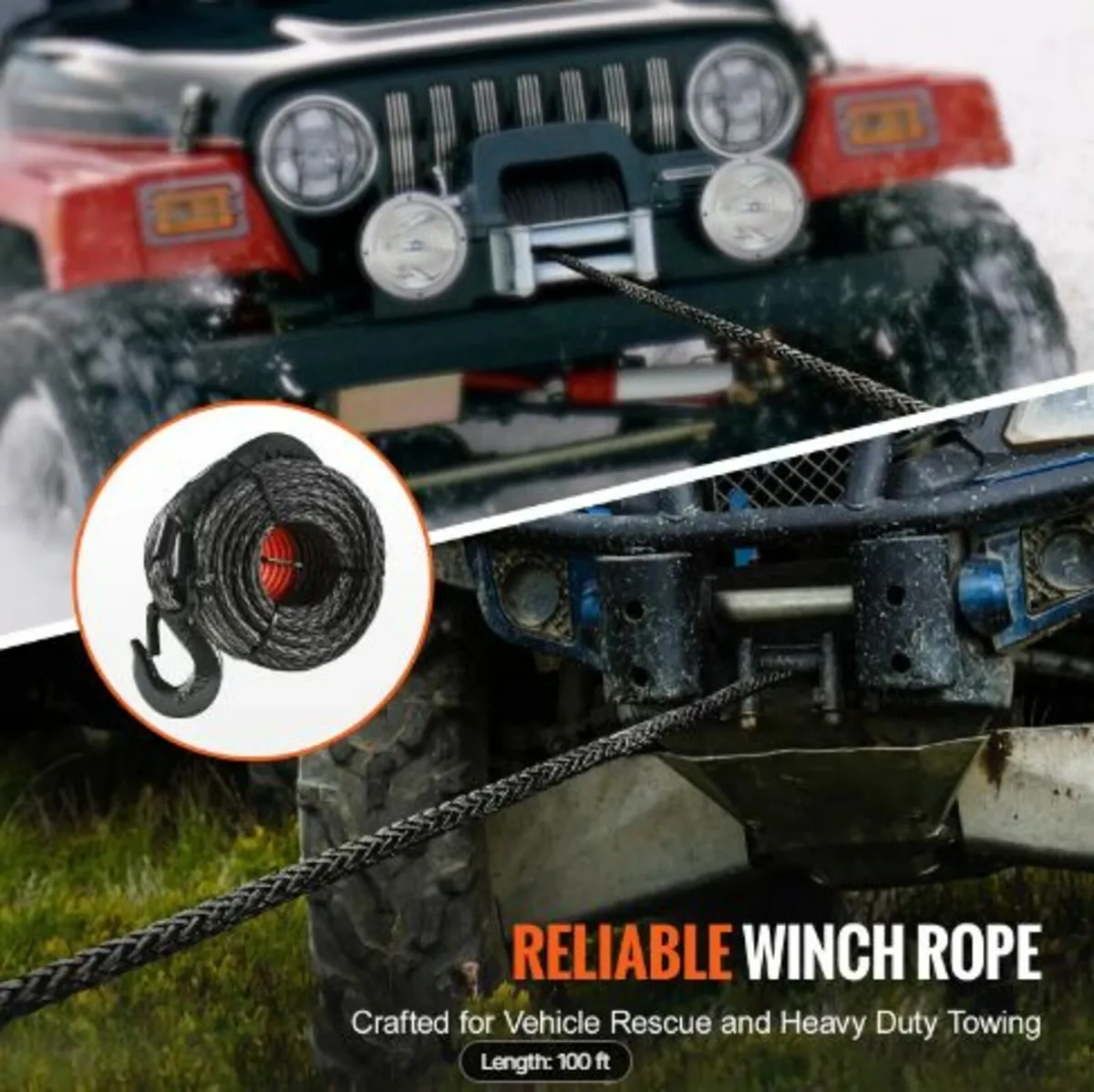 Synthetic Winch Line Cable Rope - Image 3