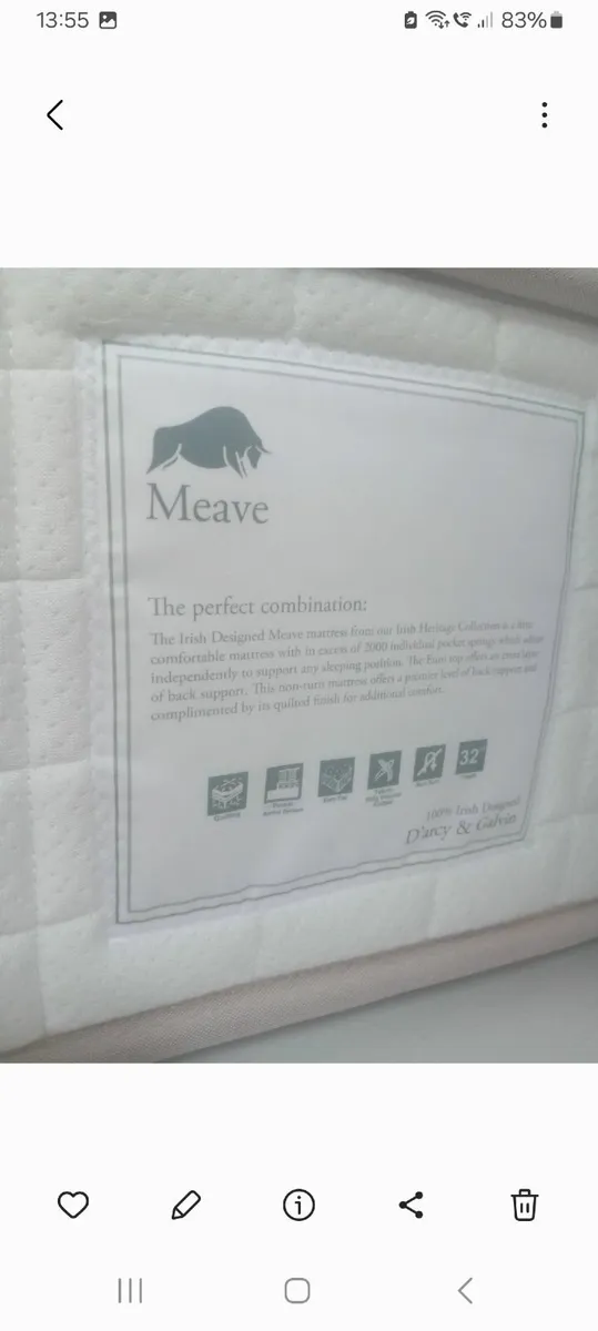 King size mattress - Image 1
