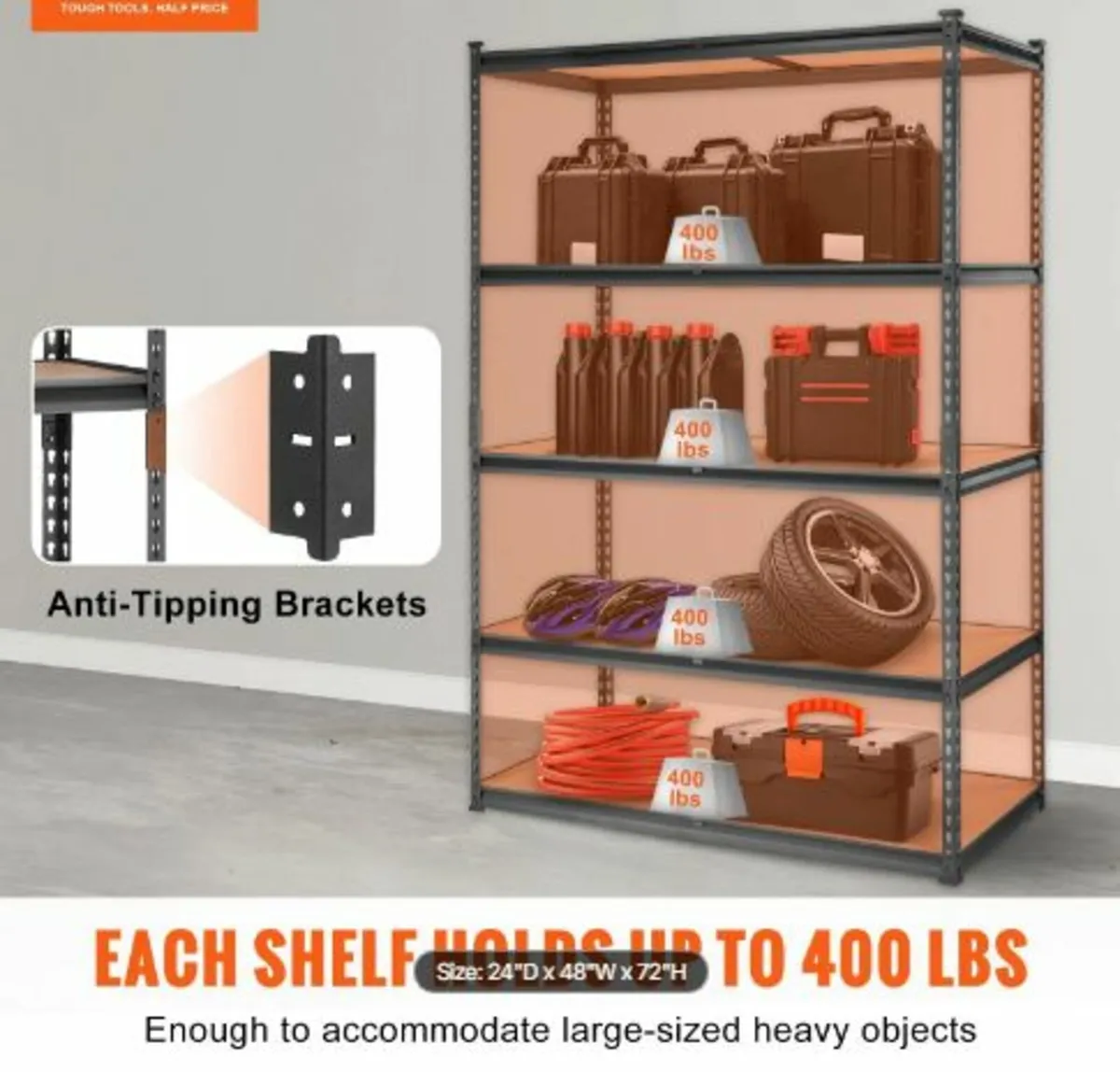 Storage Shelving Unit Garage - Image 3