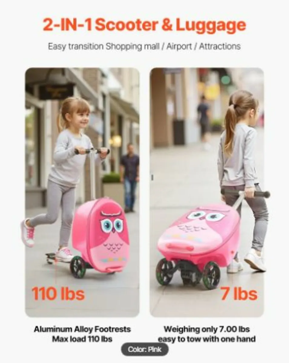 20-inch Kids Scooter Suitcase - Image 3