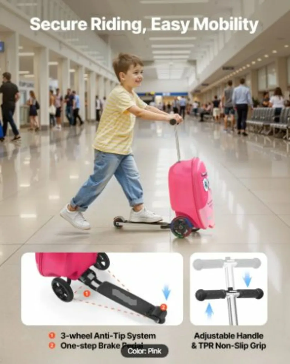 20-inch Kids Scooter Suitcase - Image 4
