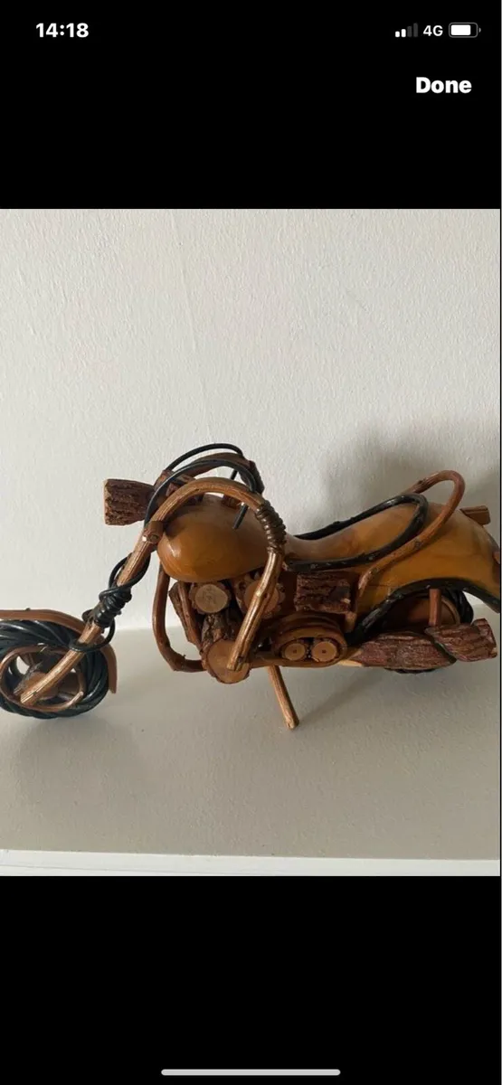 Hand Crafted Harley Style Timber motorcycle - Image 1