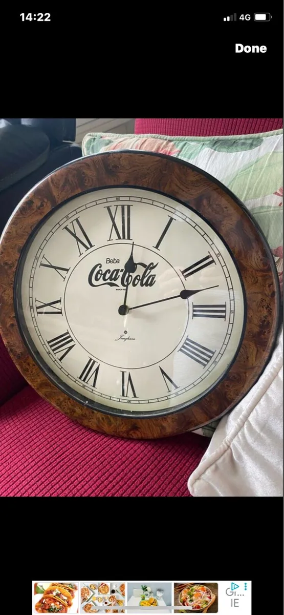 Vintage Art Deco Style Coca Cola Clock - Image 2