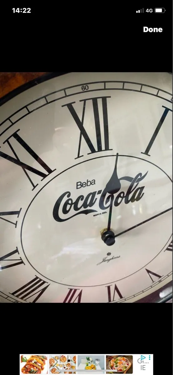 Vintage Art Deco Style Coca Cola Clock - Image 4