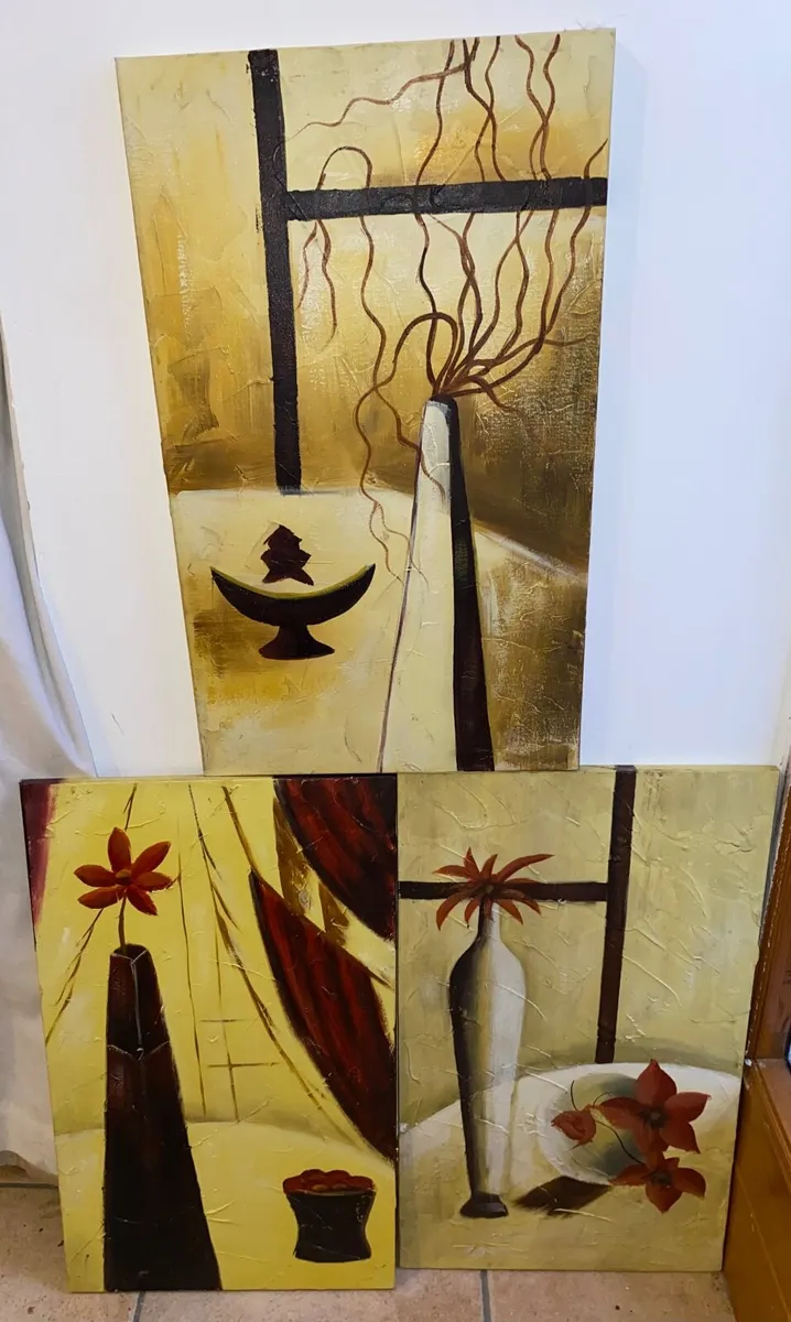 3 prints on canvas