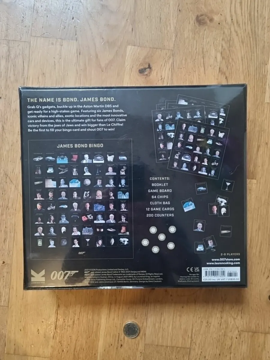 007 james bond collectable bingo game - Image 3