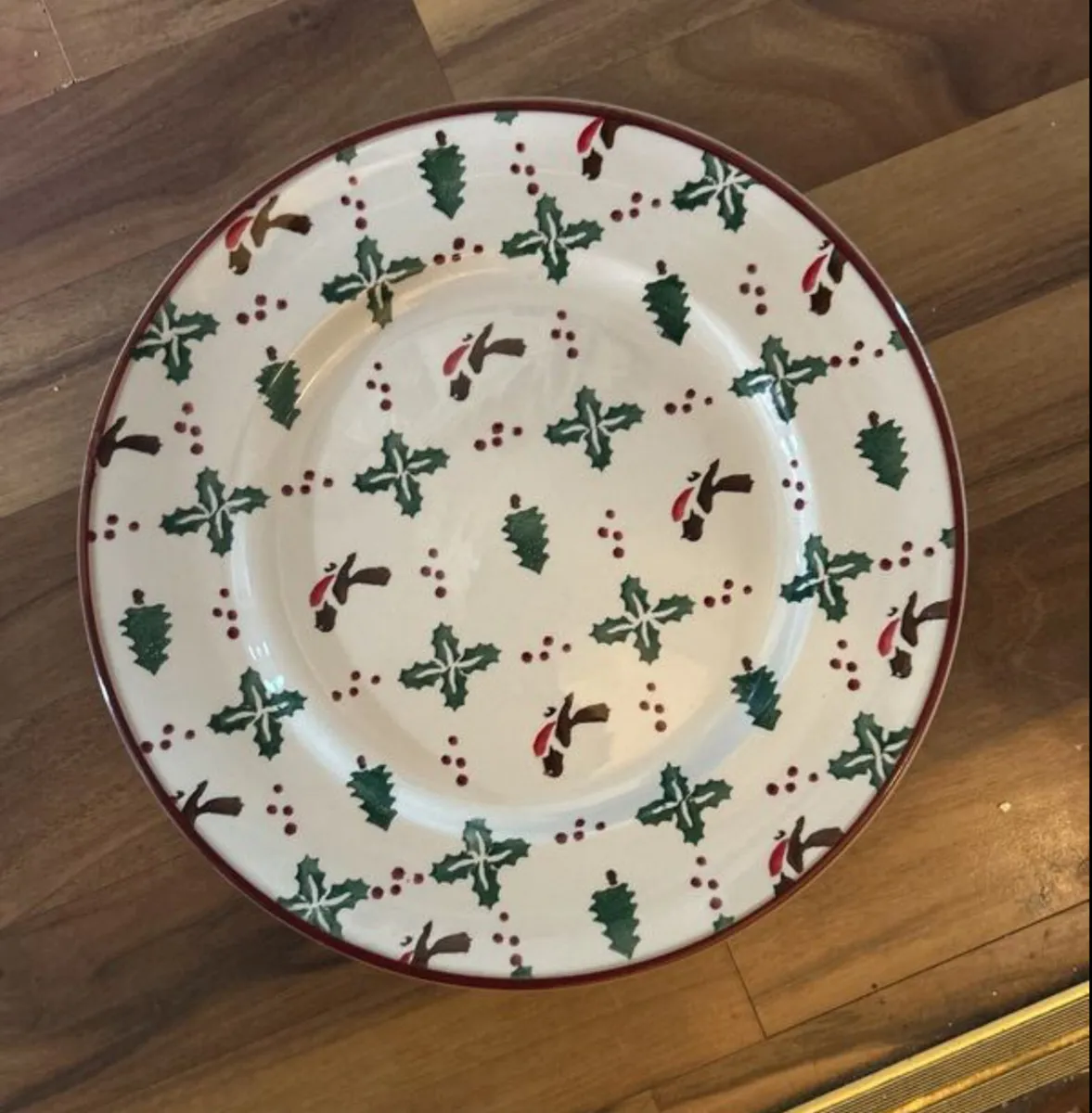 Nicholas Mosse Winter Robin Plates x 6